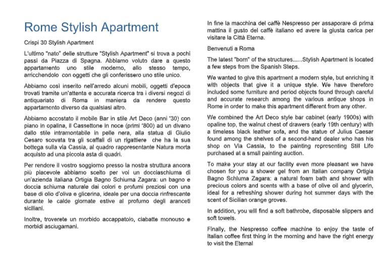 Crispi 30 Stylish Apartment Рим Екстериор снимка